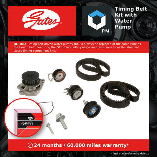 Timing belt water pump kit - timing,