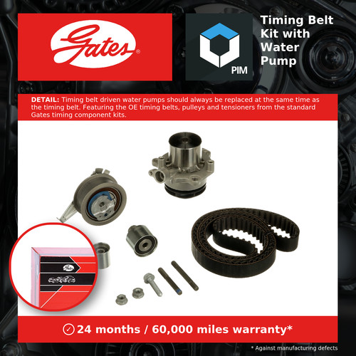 Timing belt water - timing, kit