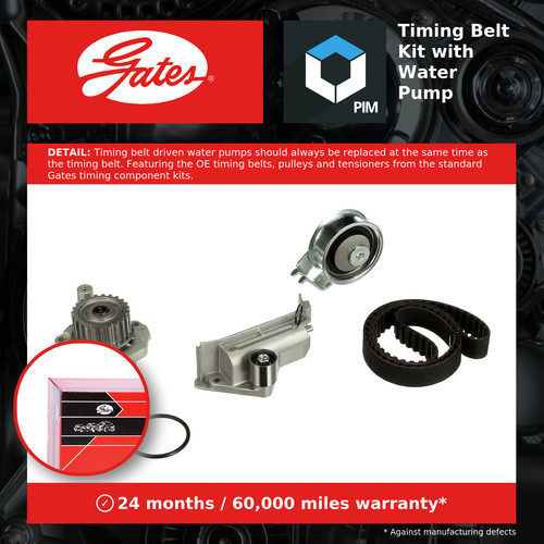 Timing belt water pump kit - pump,