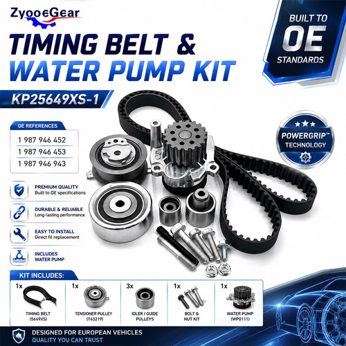 Timing belt water pump - timing,