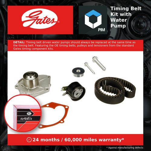 Timing belt water - water, kit