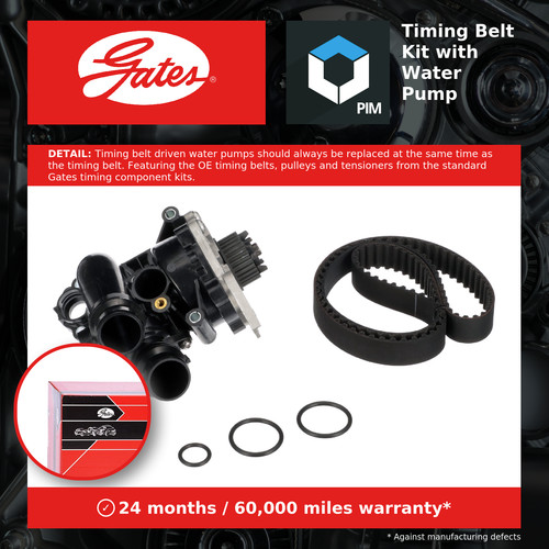 Timing belt water pump kit - water,