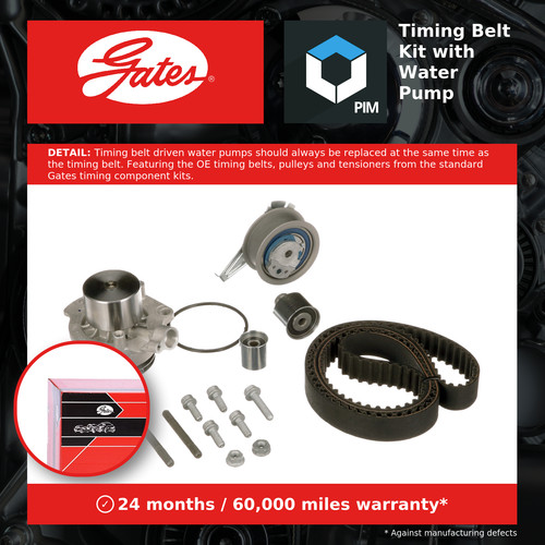 Timing belt water pump kit - timing,