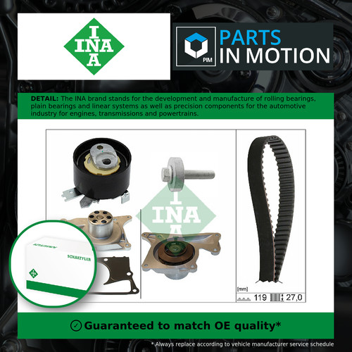 Timing belt water pump kit - timing,