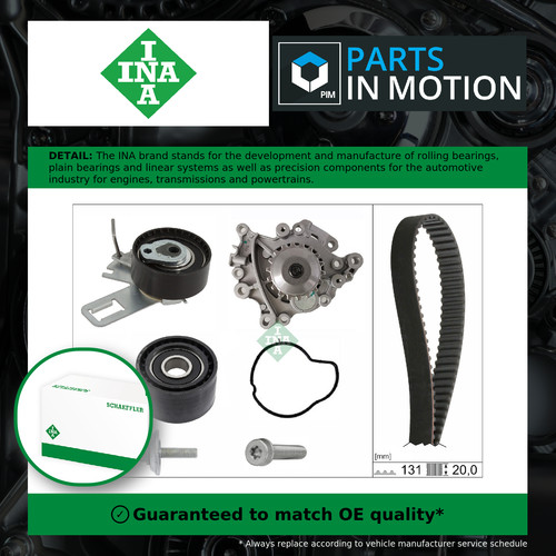 Timing belt water pump kit - belt,