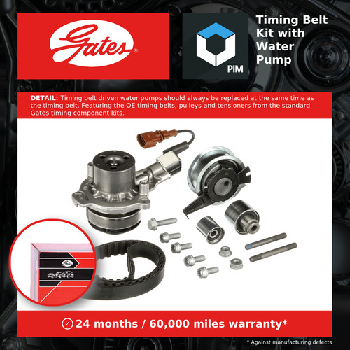 Timing belt water pump kit - timing, &