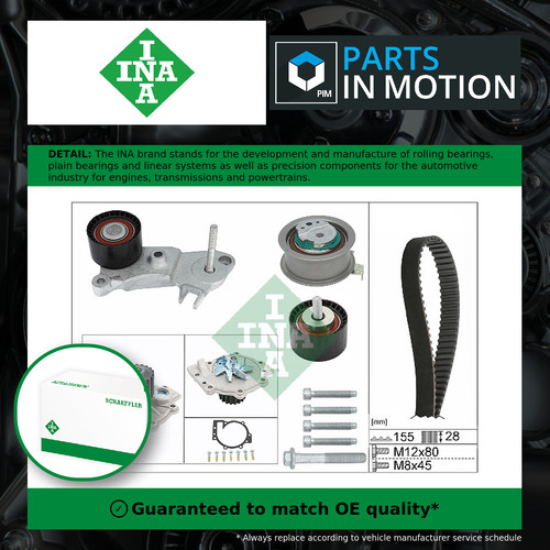 Timing belt water pump kit - belt, &
