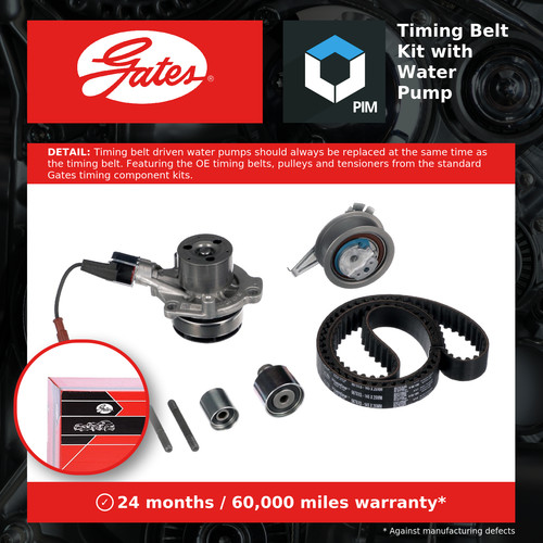 Timing belt water - water, kit