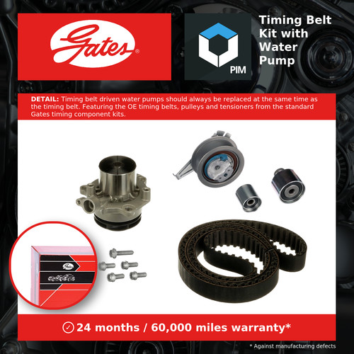Timing belt water - timing, kit