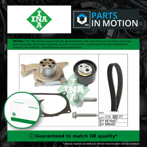 Timing belt water - water, pump